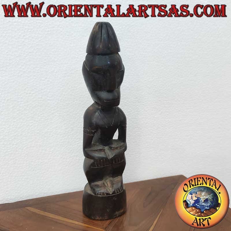 Dayak Stammesstatue Eisenholz Borneo 27cm - Ahnengeist Beschützer
