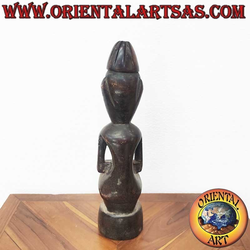 Dayak Tribal Statue Ironwood Borneo 27cm - Ancestor Protector Spirit