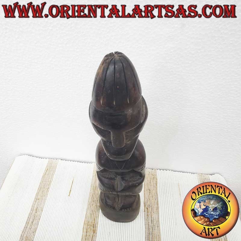 Estatua Tribal Dayak Madera de Hierro Borneo 27cm - Espíritu Ancestro Protector