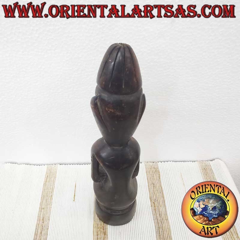 Dayak Tribal Statue Ironwood Borneo 27cm - Ancestor Protector Spirit