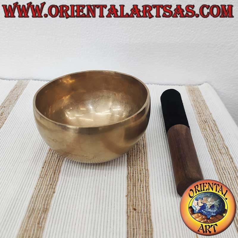 Campana Tibetana 14cm 7 Metalli Nota LA 415Hz - Fatta a Mano