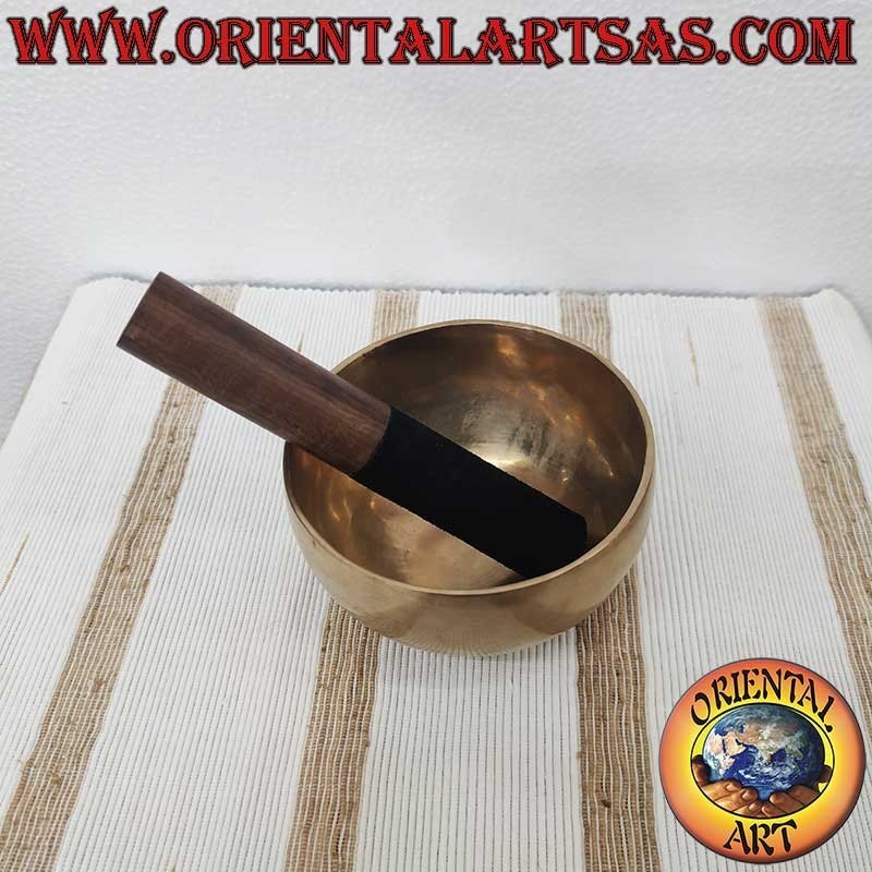 Tibetische Klangschale 14cm 7 Metalle Note A 415Hz - Handgefertigt