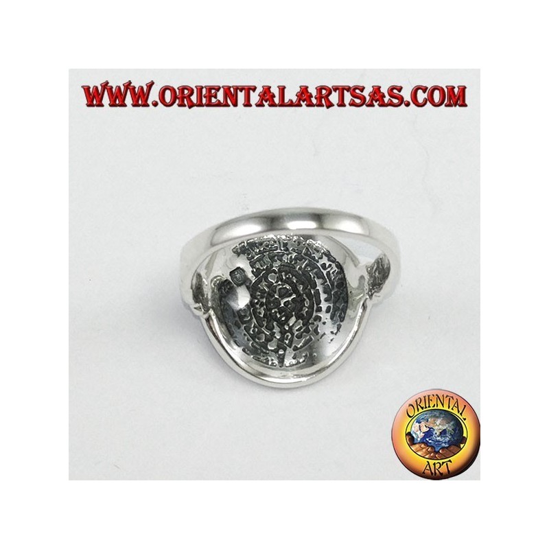 Bague en argent avec le disque de Festo