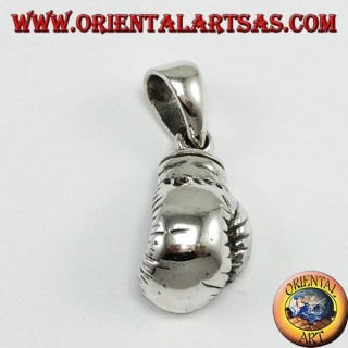 Colgante de plata, guantes boxer