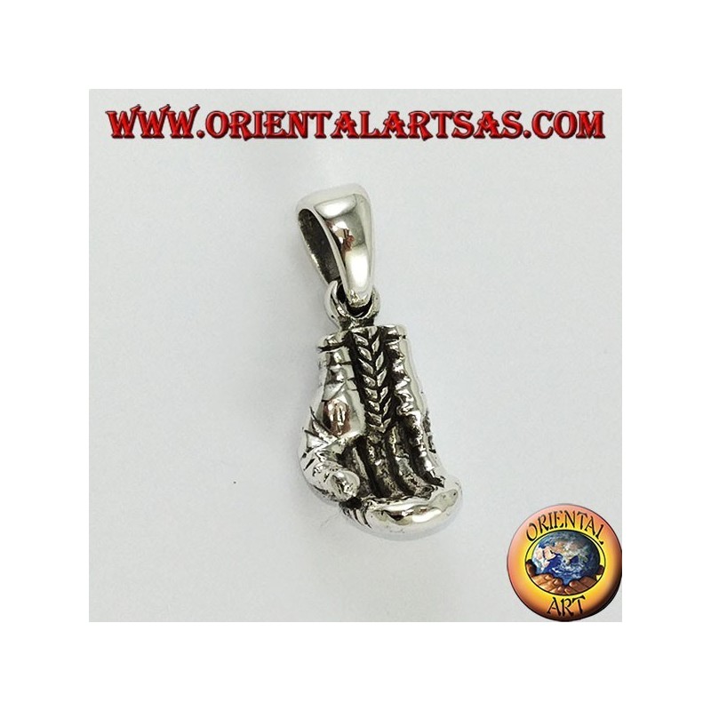Pendentif en argent, gants boxer