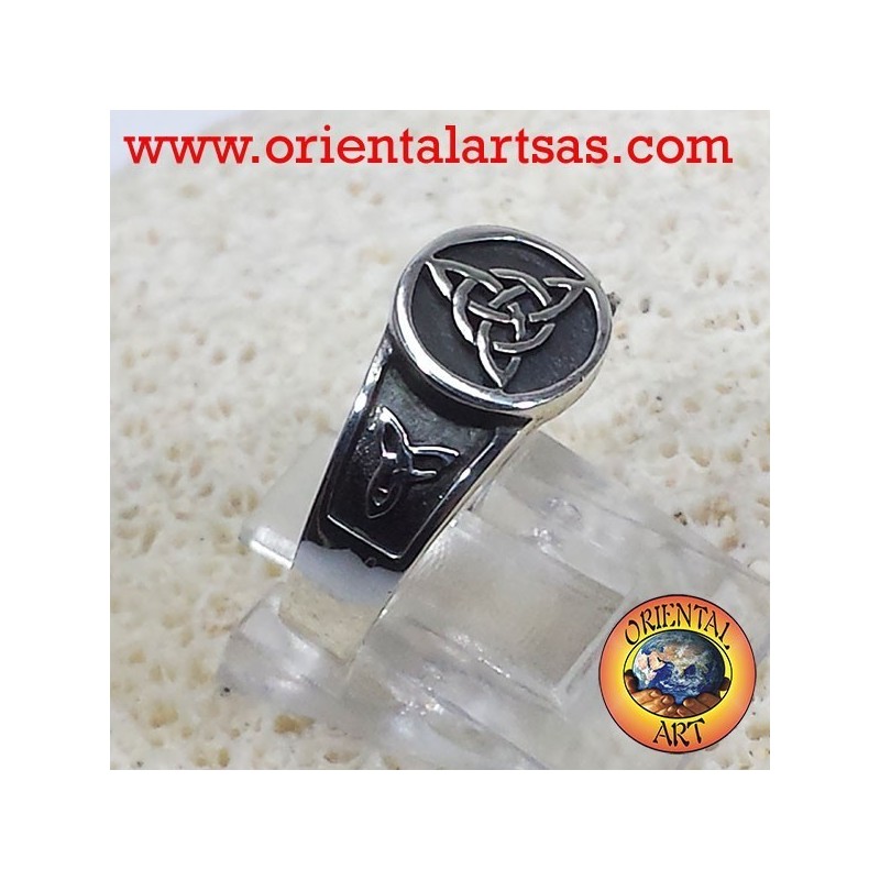 Keltischer Knoten Ring triskell Knoten Tyrone Silber
