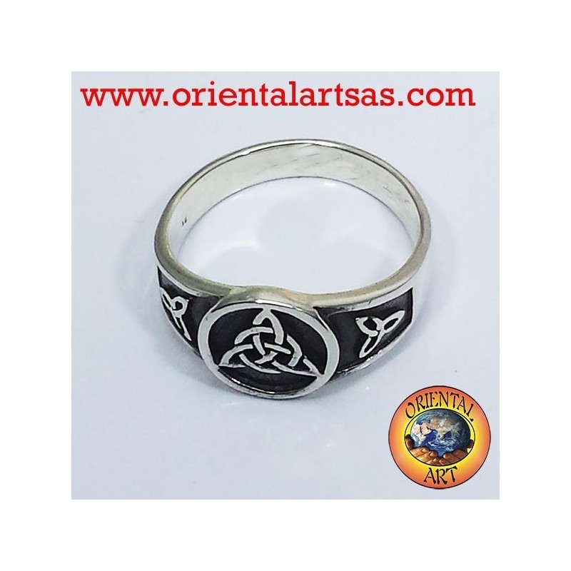 Noeud noeud anneau de triskell celtique Tyrone argent