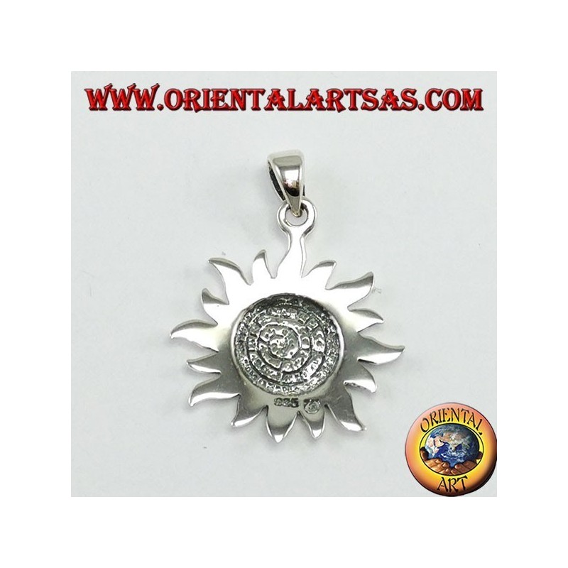 Colgante de plata, sol con disco Festo