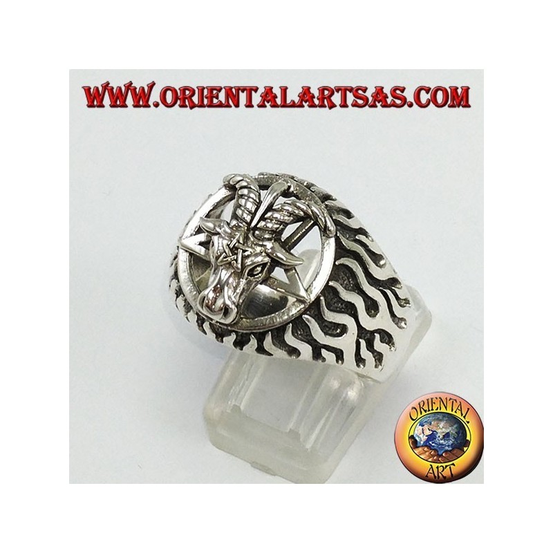 Bague en argent, The Baphomet (le capitaine de Mendes)