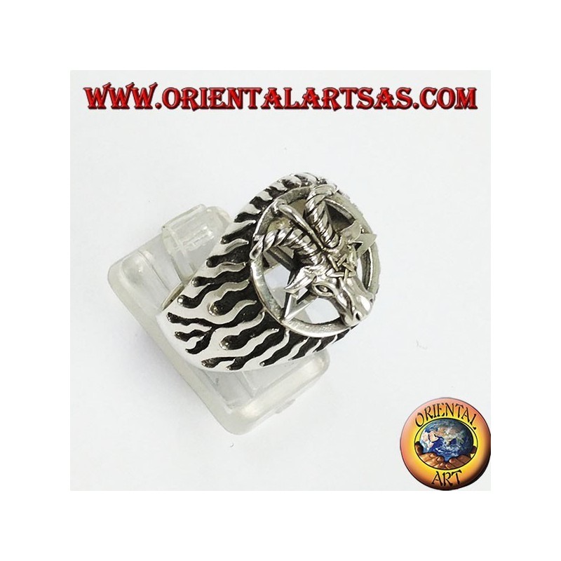 Bague en argent, The Baphomet (le capitaine de Mendes)