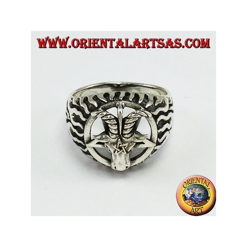 Silver ring, The Baphomet (the Captain of Mendes)
