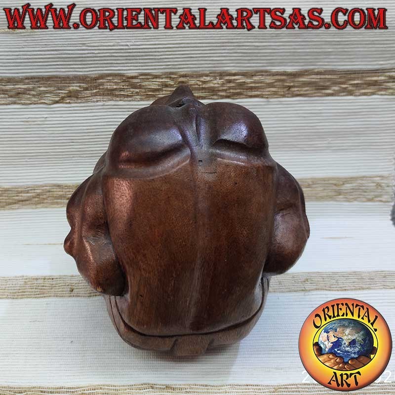 Escultura Yogi Madera de Suar Hecha a Mano 17cm - Pieza Única | Oriental Art