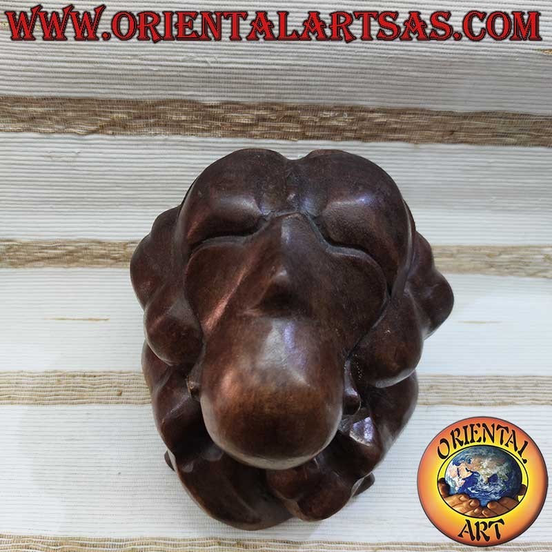 Scultura Yogi Legno Suar Fatto a Mano 17cm - Pezzo Unico | Oriental Art