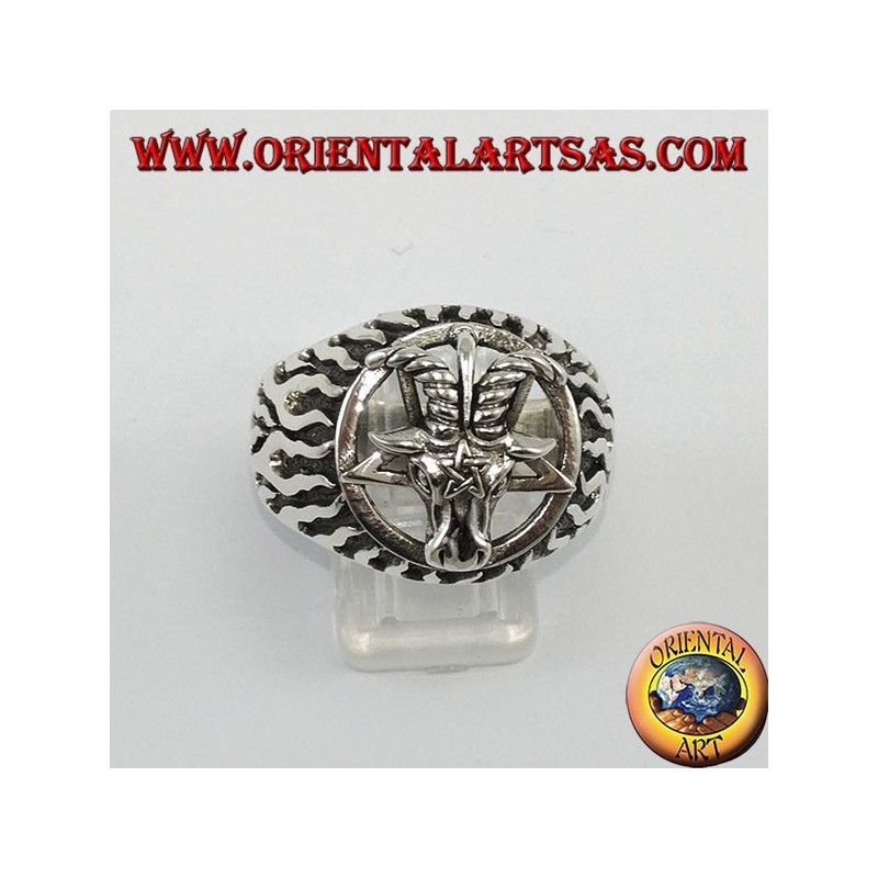 Silver ring, The Baphomet (the Captain of Mendes)