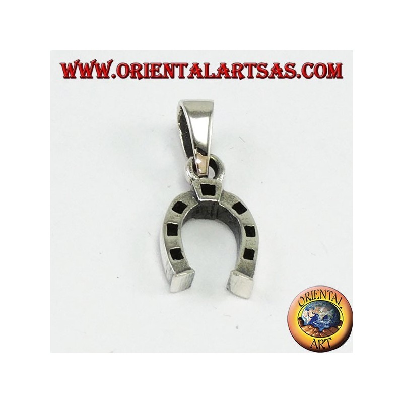 Silver pendant, horseshoe