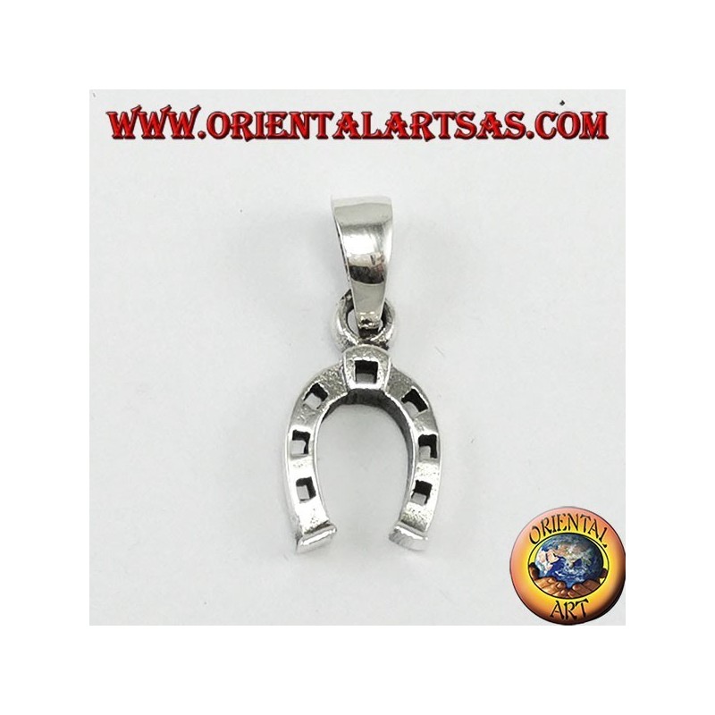 Pendentif en argent, fer à cheval