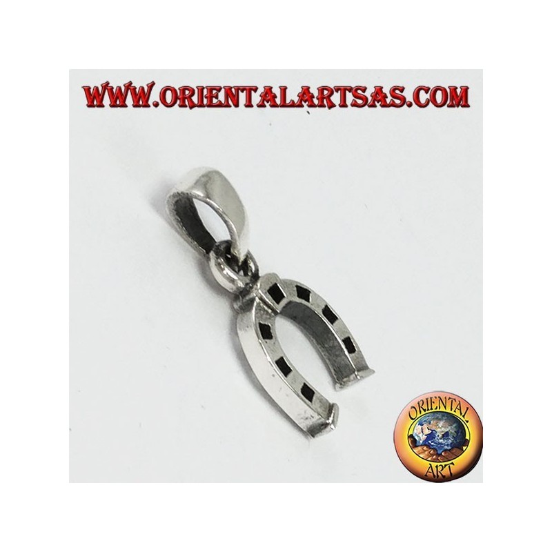 Colgante de plata, herradura