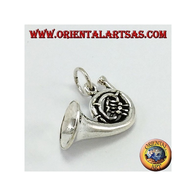 Silver pendant, Trumpet