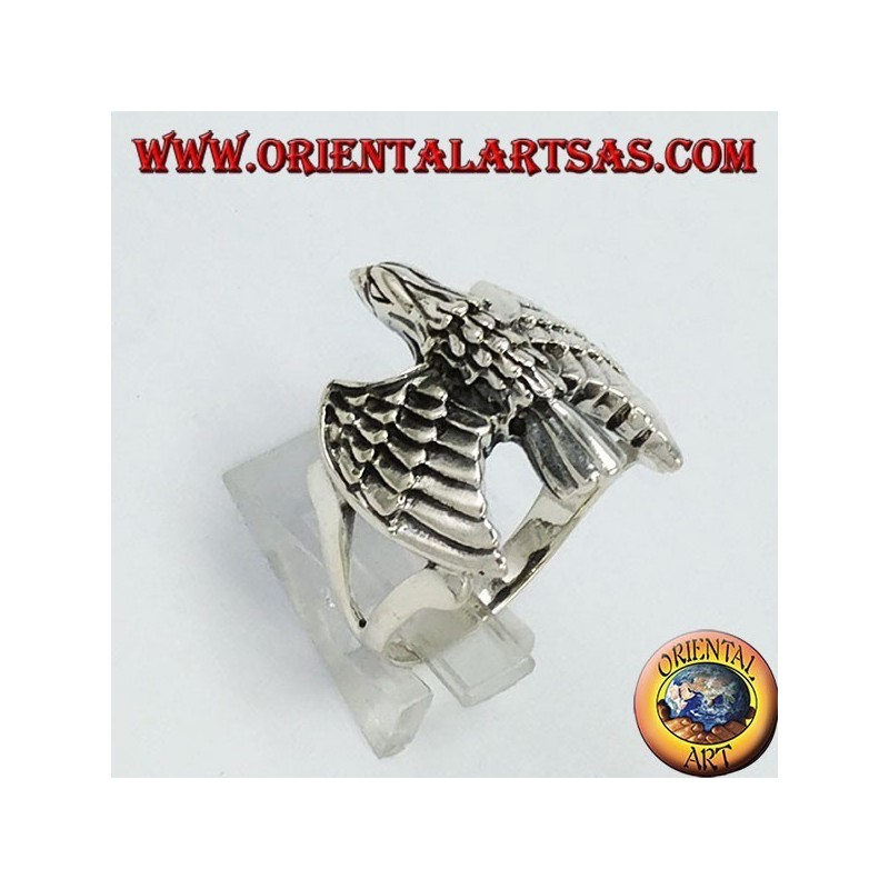 Anello in argento  Aquila il volo