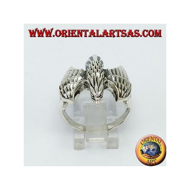 Anello in argento  Aquila il volo