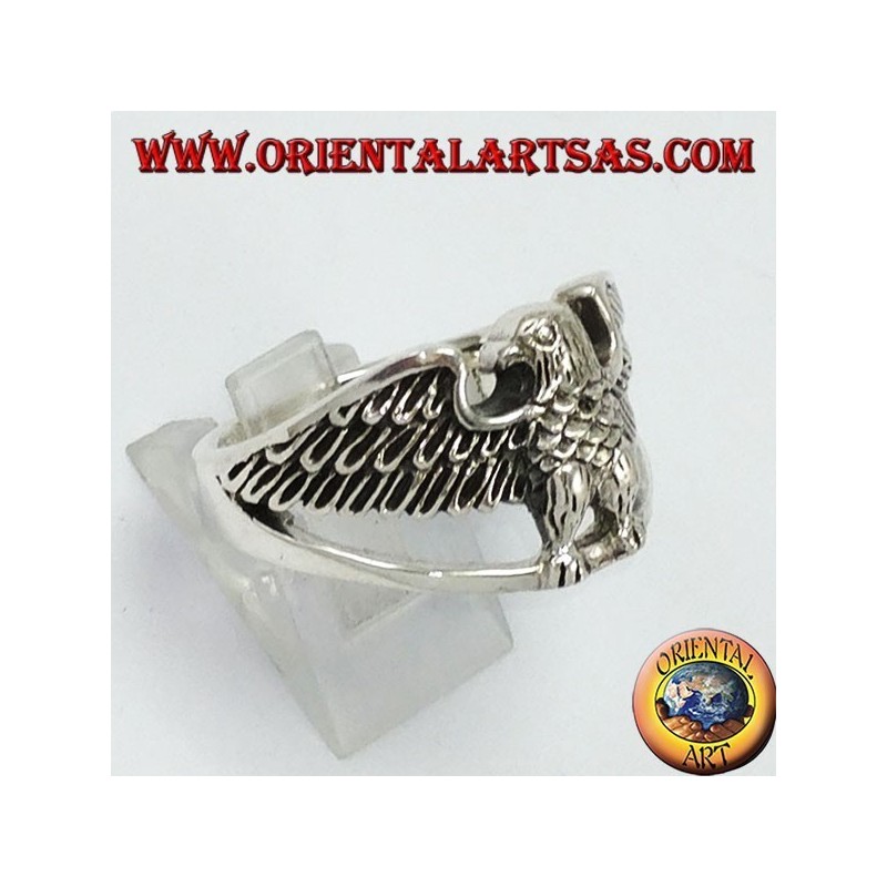 Anillo de plata, águila imperial