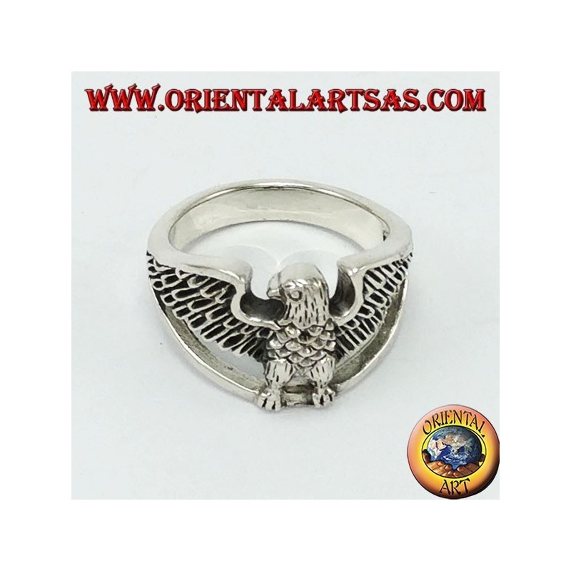 Anillo de plata, águila imperial