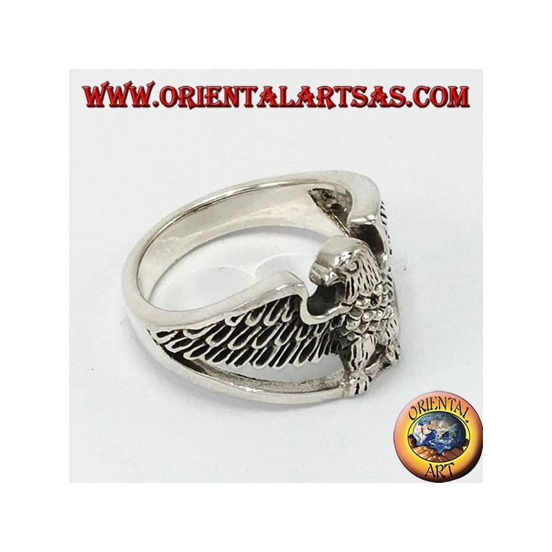 Anillo de plata, águila imperial
