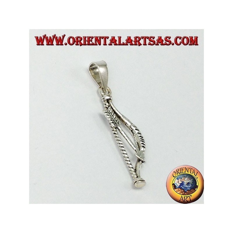 Silver pendant, Indian bow