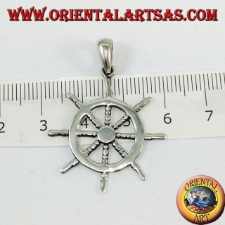 Silver Pendant, Rudder (Medium)