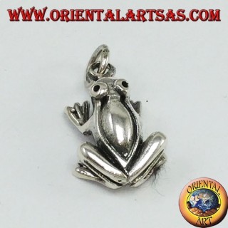 Pendentif en grenat en argent tridimensionnel