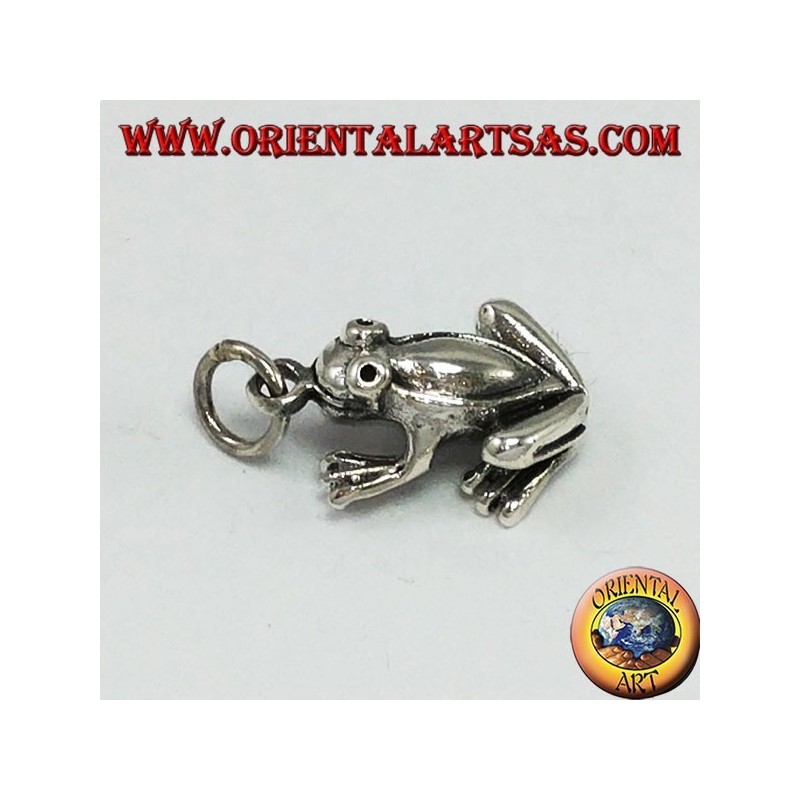 Pendentif en grenat en argent tridimensionnel