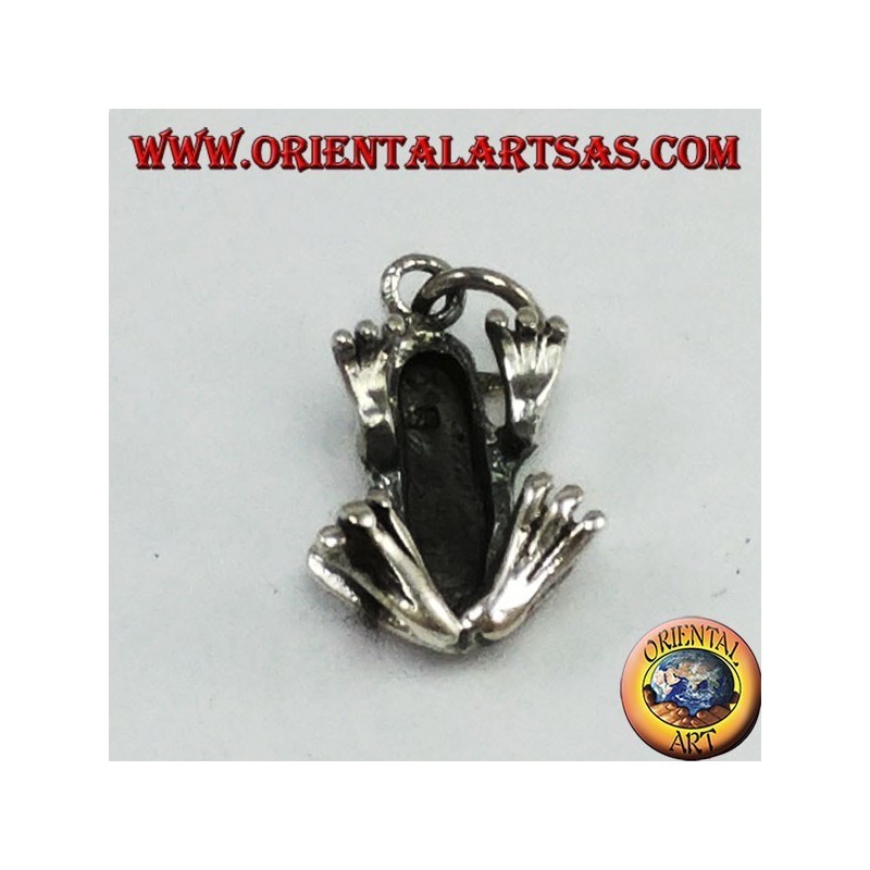 Pendentif en grenat en argent tridimensionnel