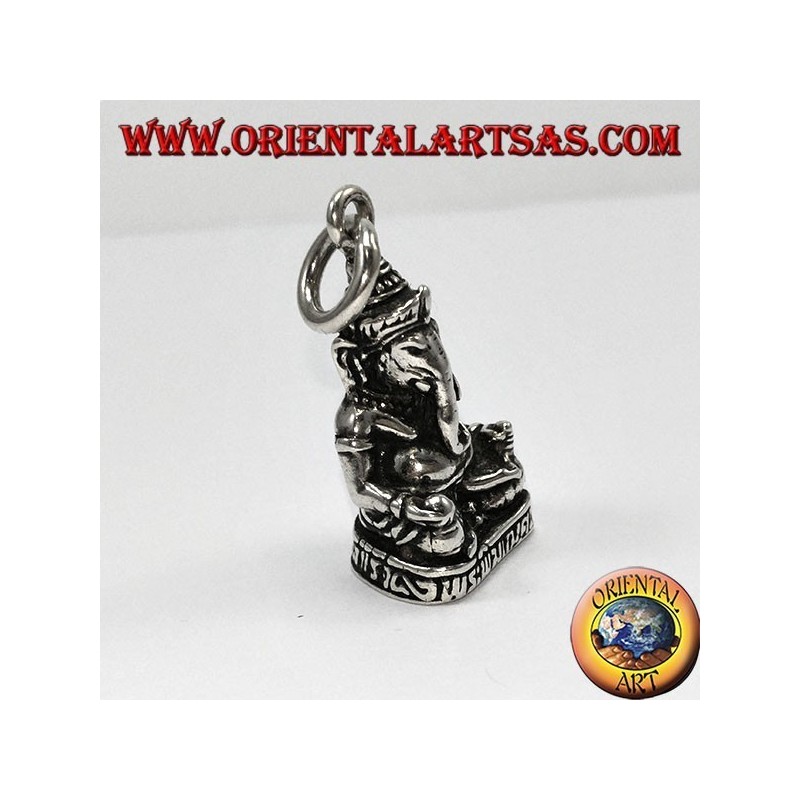 Ciondolo in argento Ganesha statua