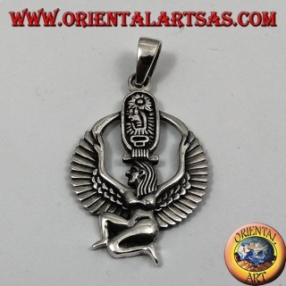 Pendentif en argent, Isis Dea de maternité fertilité et magie