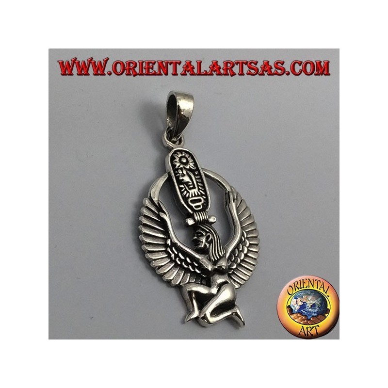 Pendentif en argent, Isis Dea de maternité fertilité et magie