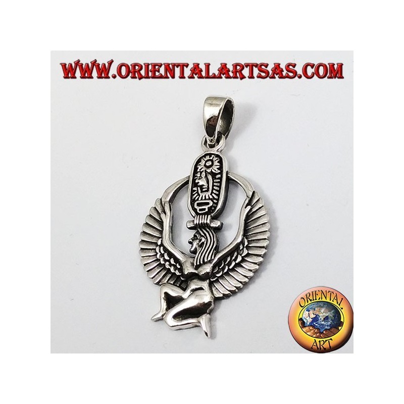 Silver Pendant, Isis Dea of maternity fertility and magic