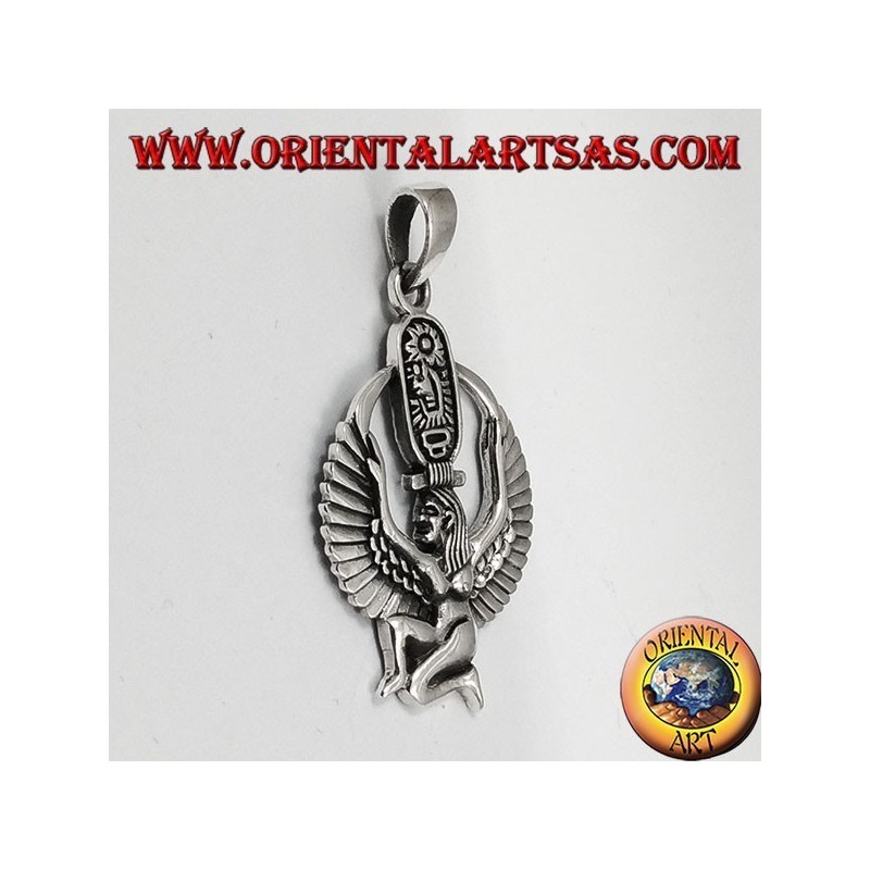 Silver Pendant, Isis Dea of maternity fertility and magic