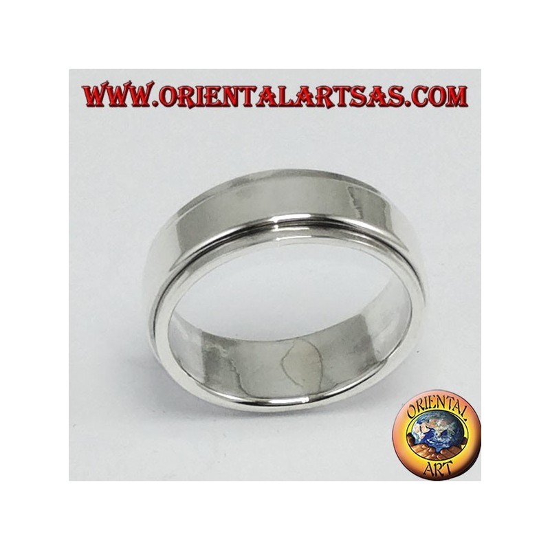 Anti-Stress-Swivel Silberring, flach flach