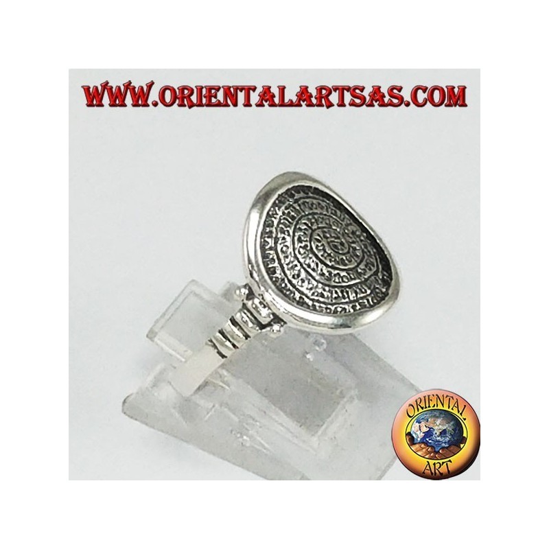 Anello in argento con Il Disco di Festo
