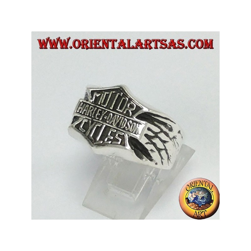 Anillo de plata Motors Harley davidson cycles