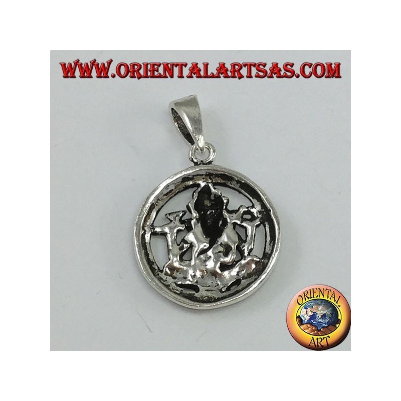 Colgante de plata, Ganesha en la rueda del karma