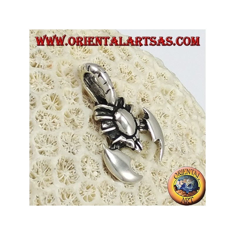 Silver pendant, scorpion
