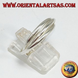silberner Ring, 3 für 2mm (Cartier-Modell)