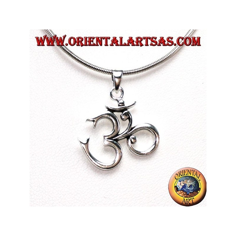 925 Silber Anhänger, OM Oṁ Óm und Aum Silbe Sacred