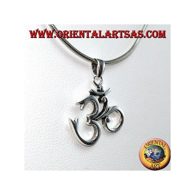 Ciondolo  argento 925 Oṁ Óm  Sacro