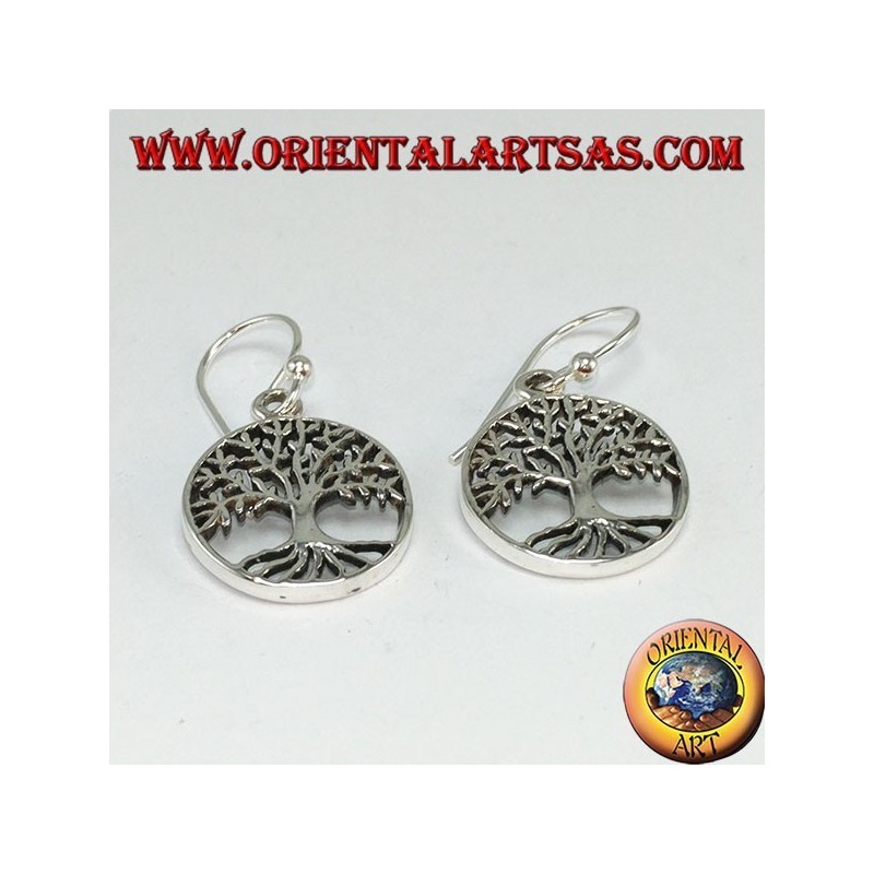 Silver Celtic Tree Tree Earrings