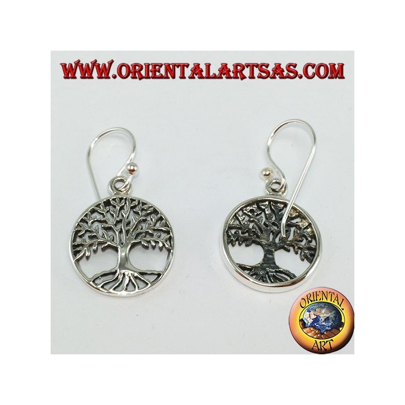 Silver Celtic Tree Tree Earrings