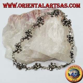 Bracciale in argento Dinosauri