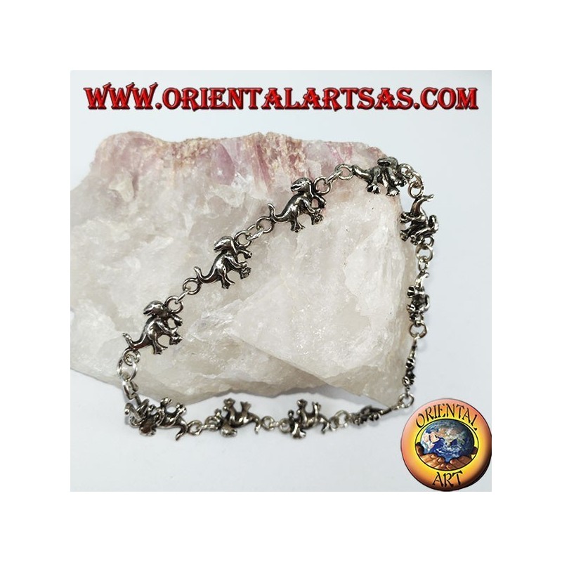 Dinosaur Silver Bracelet