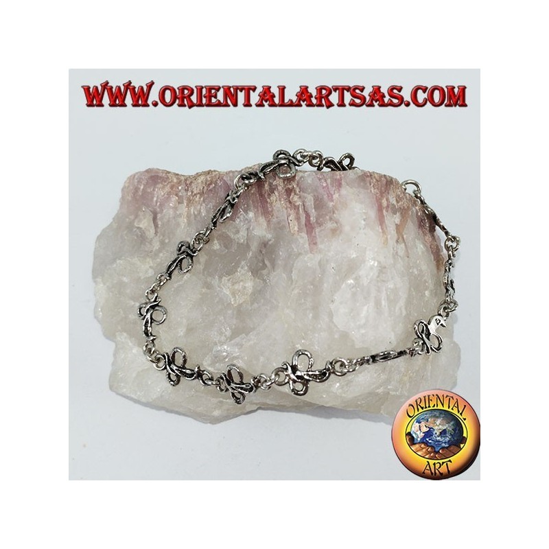 Bracelet en argent avec 12 cobra